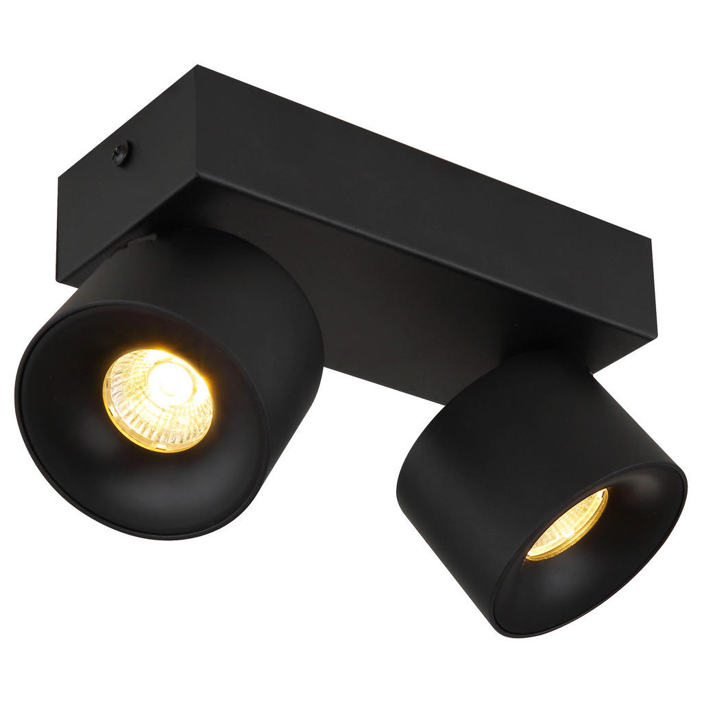 GLOBO LED-Spot schwarz Kunststoff Metall Aluminium B/H/T: ca. 7,2x12x20,5 c günstig online kaufen