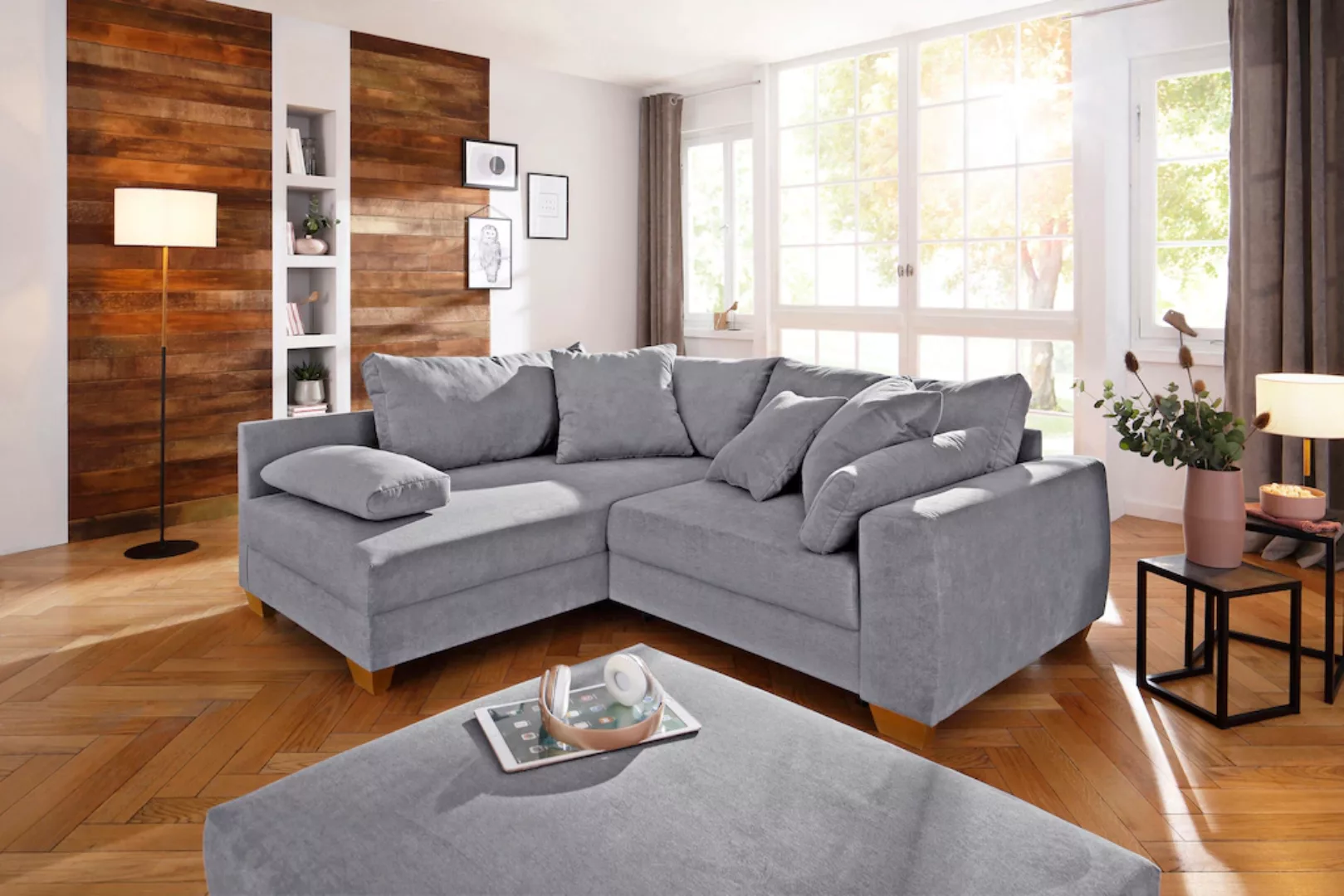 Home affaire Ecksofa "Helena II DuraSpring", mit Taschenfederkern, bis 140 günstig online kaufen