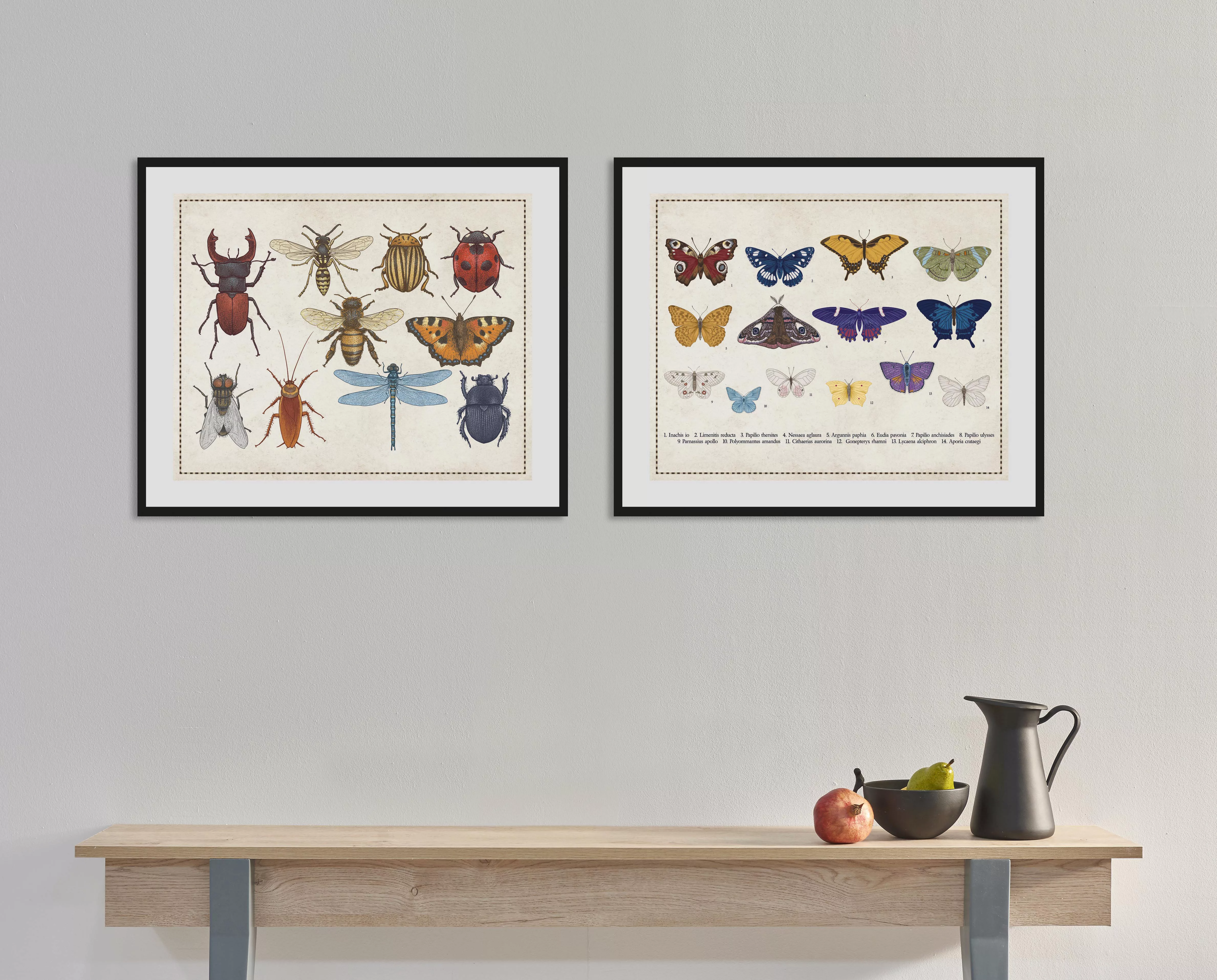 queence Bild "Das Große Krabbeln", Schmetterlinge-Kunst-Insekten, (1 St.), günstig online kaufen