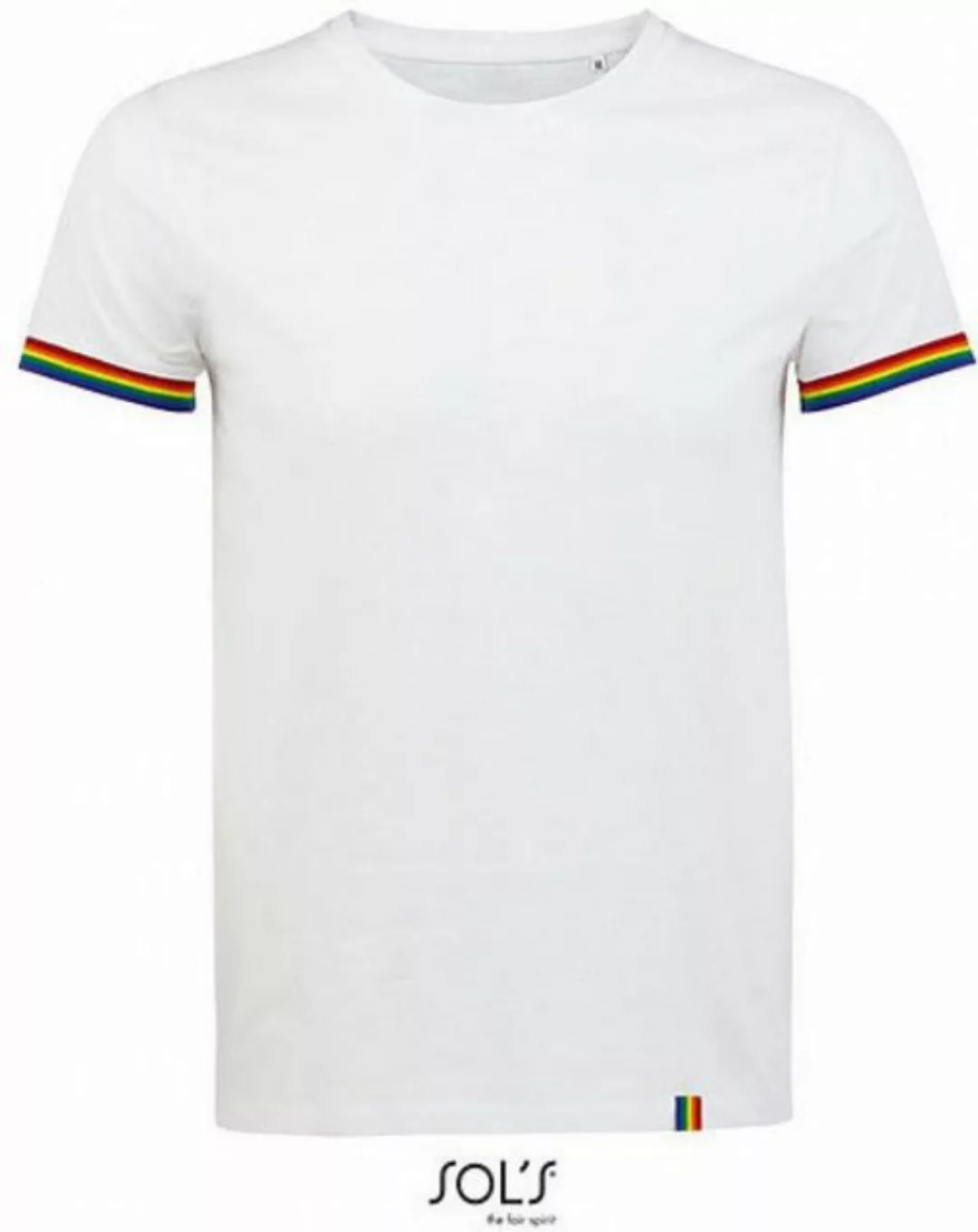 SOLS Rundhalsshirt Herren Shirt Men´s Short Sleeve T-Shirt Rainbow günstig online kaufen