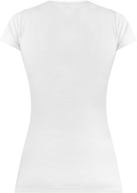 normani Kurzarmshirt Figurbetontes T-Shirt mit V-Ausschnitt Siena Damen Bas günstig online kaufen