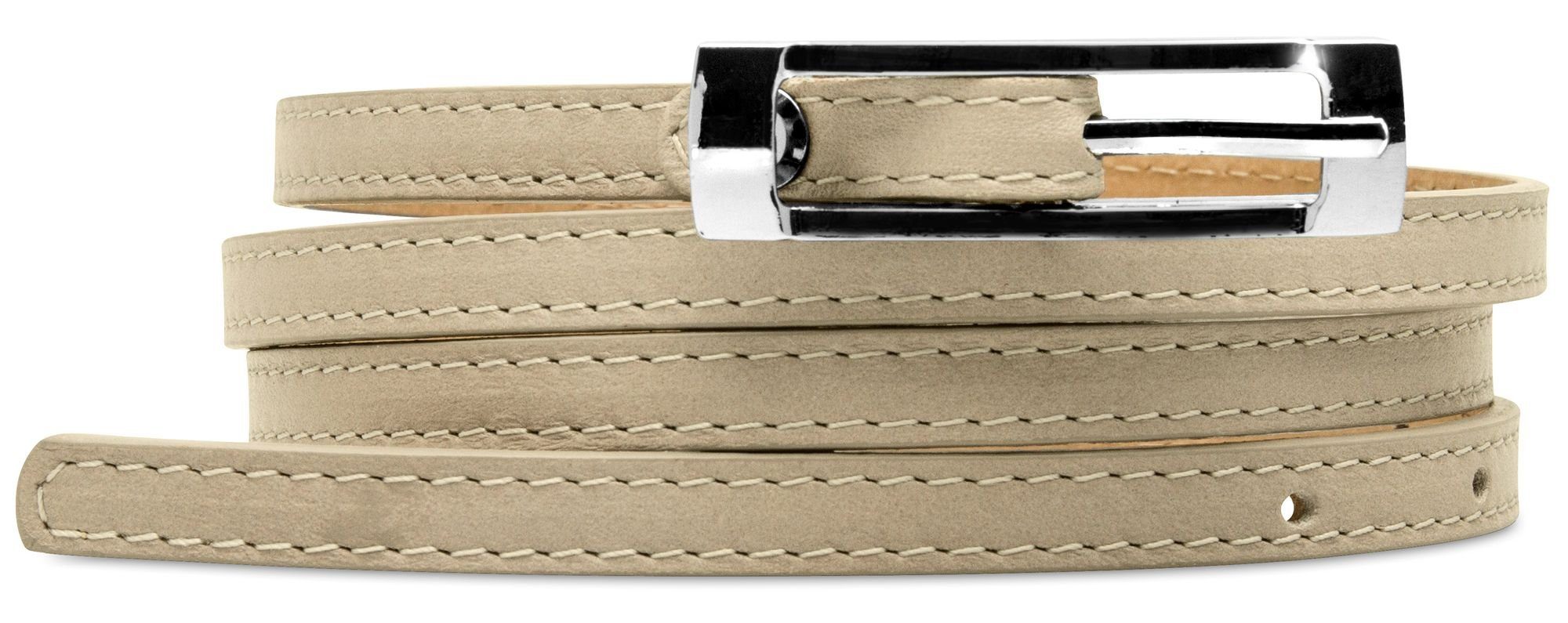 Caspar Taillengürtel GU296 schmaler Damen Ledergürtel günstig online kaufen