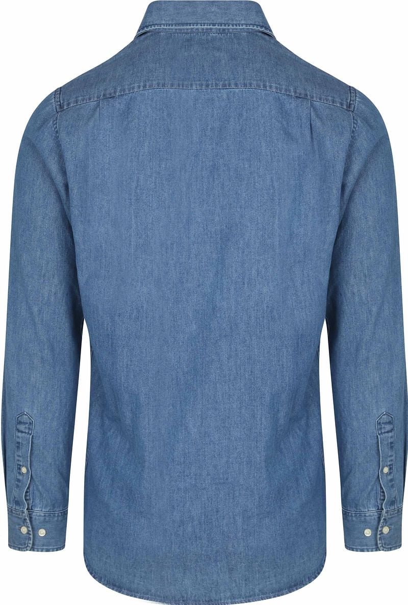 Steppin' Out Hemd Chambray Blau - Größe M günstig online kaufen