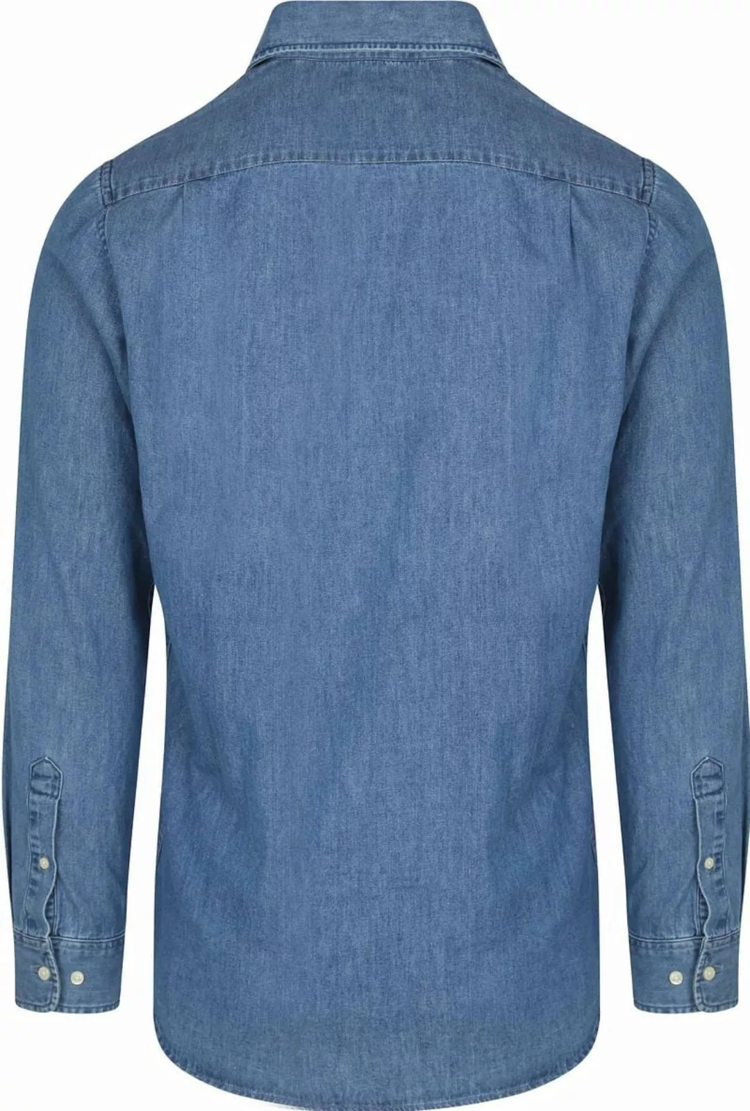 Steppin' Out Hemd Chambray Blau - Größe M günstig online kaufen