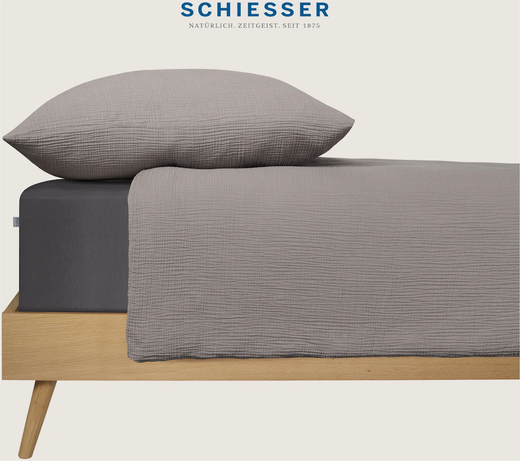 Schiesser Bettwäsche »Molly aus supersofter Musselin-Qualität in gedeckten günstig online kaufen