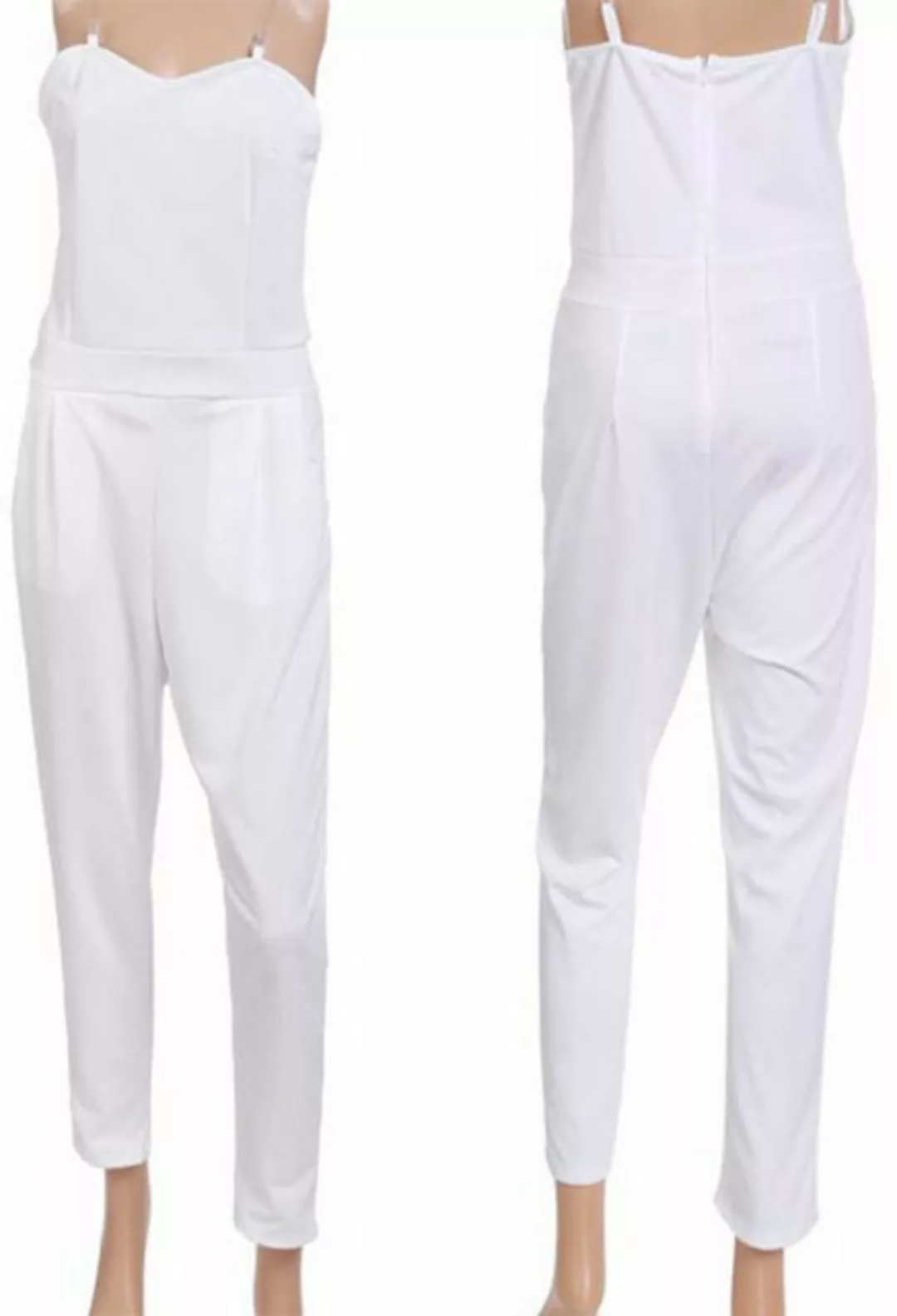 SEGUEN Loungepants Sexy V-Ausschnitt enge Taille gesmokter Overall (Europäi günstig online kaufen