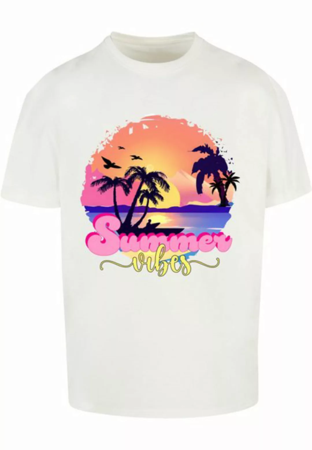 Merchcode T-Shirt Merchcode Herren Summer Vibes Sunset Heavy Oversized Tee günstig online kaufen
