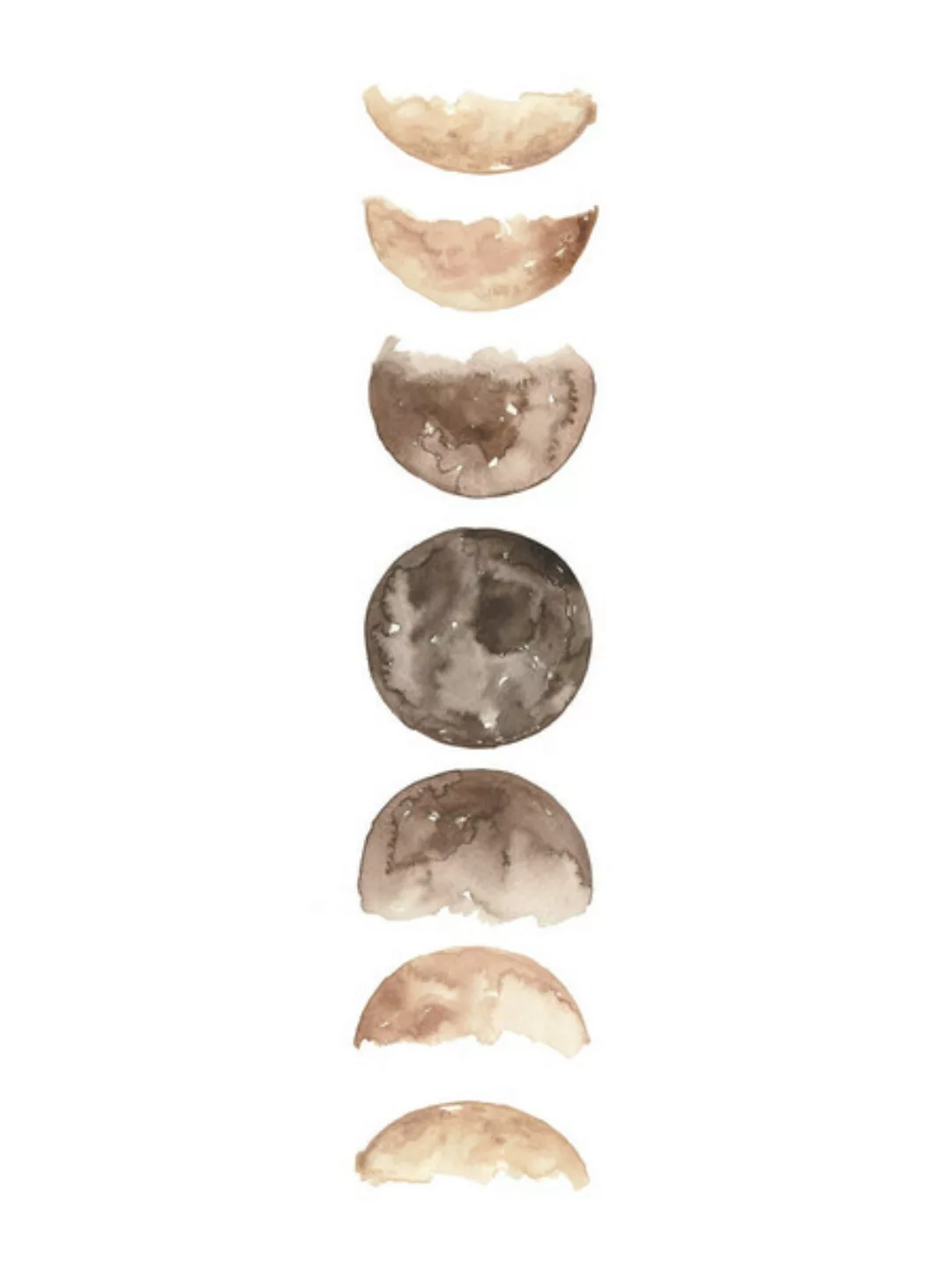 Poster / Leinwandbild - Phases Of The Moon Art Print günstig online kaufen