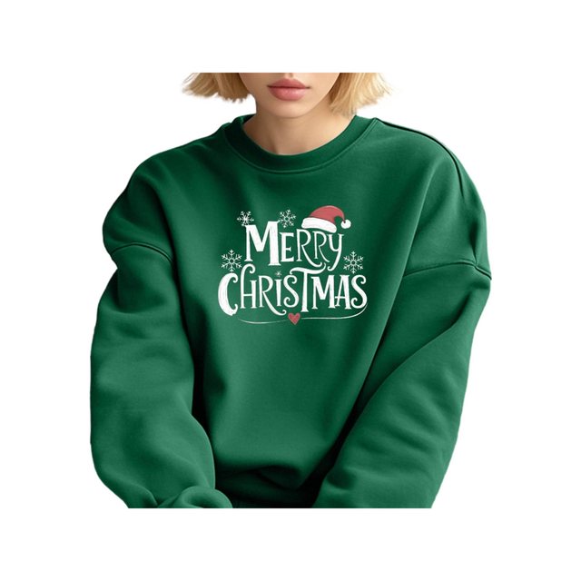 MC Star Sweatshirt Weihnachten Pullover Damen Merry Christmas Weihnachts Sw günstig online kaufen