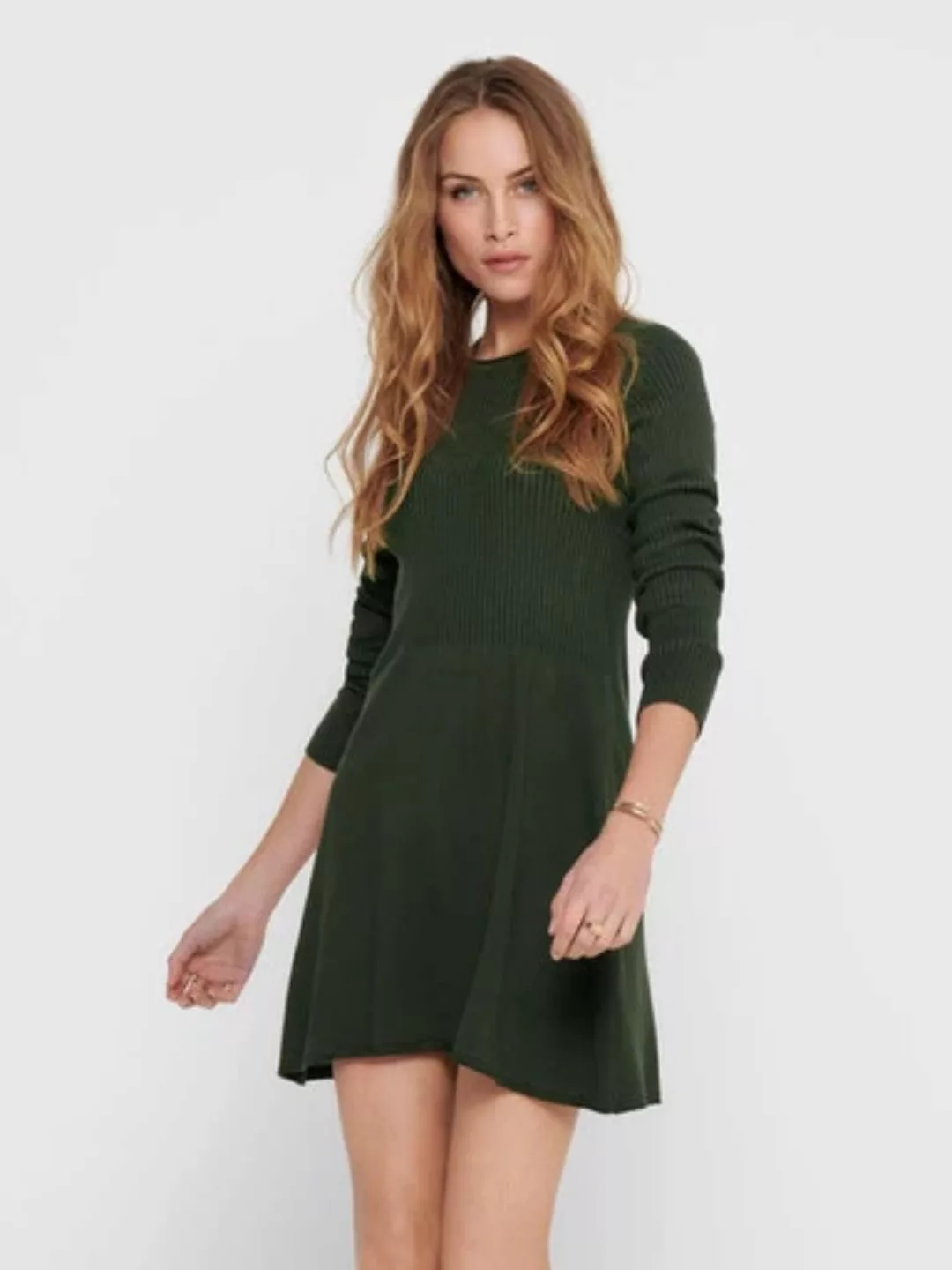 ONLY Strickkleid ONLALMA L/S O-NECK DRESS KNT NOOS günstig online kaufen