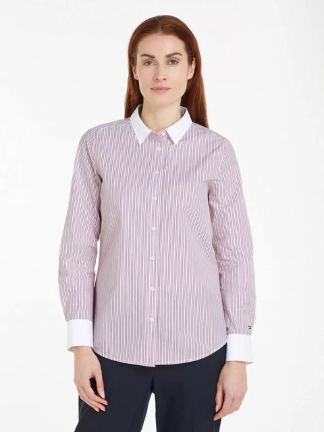 Tommy Hilfiger Hemdbluse STRIPE REGULAR SHIRT mit Streifendessin günstig online kaufen