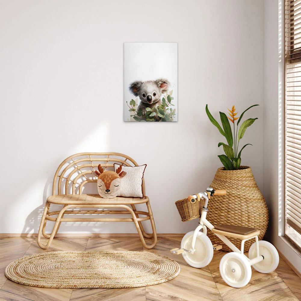 A.S. Création Leinwandbild "Baby Koala - Wandbild Weiß Grün Grau Keilrahmen günstig online kaufen