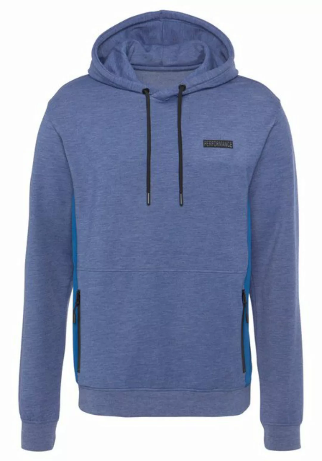 AUTHENTIC LE JOGGER Kapuzenpullover melierte Optik, mit Reißverschlusstasch günstig online kaufen