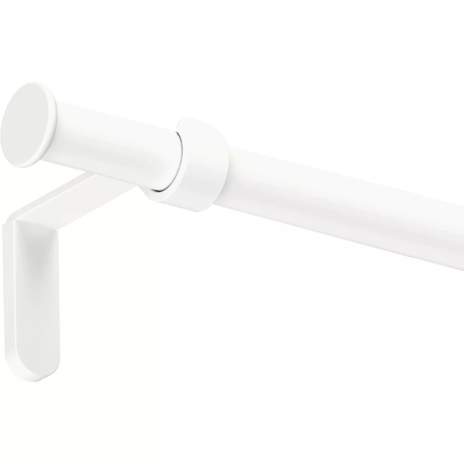 Gardinenstangen-Set Metall Weiß 200 cm günstig online kaufen