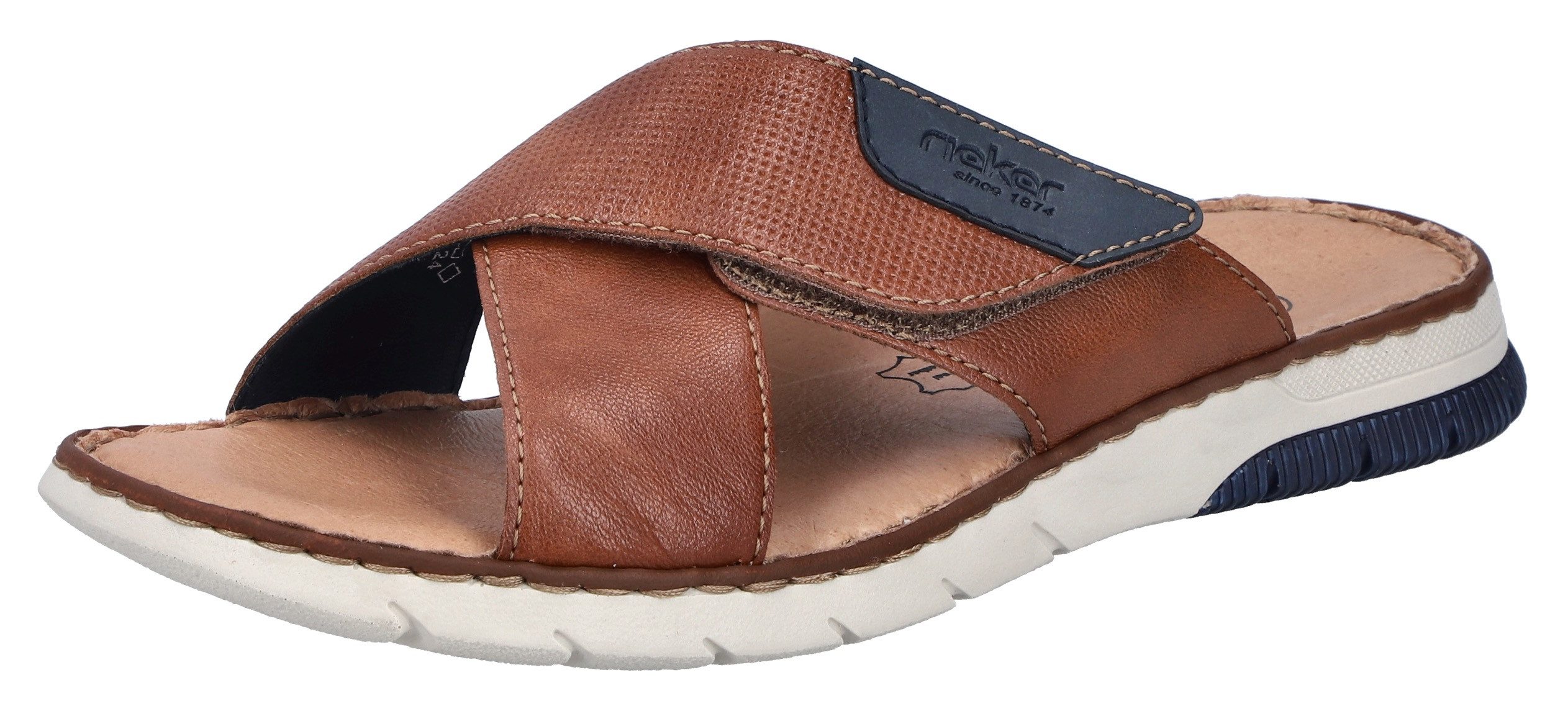 Rieker Pantolette, Sommerschuh, Schlappen, Klettschuh, mit günstig online kaufen