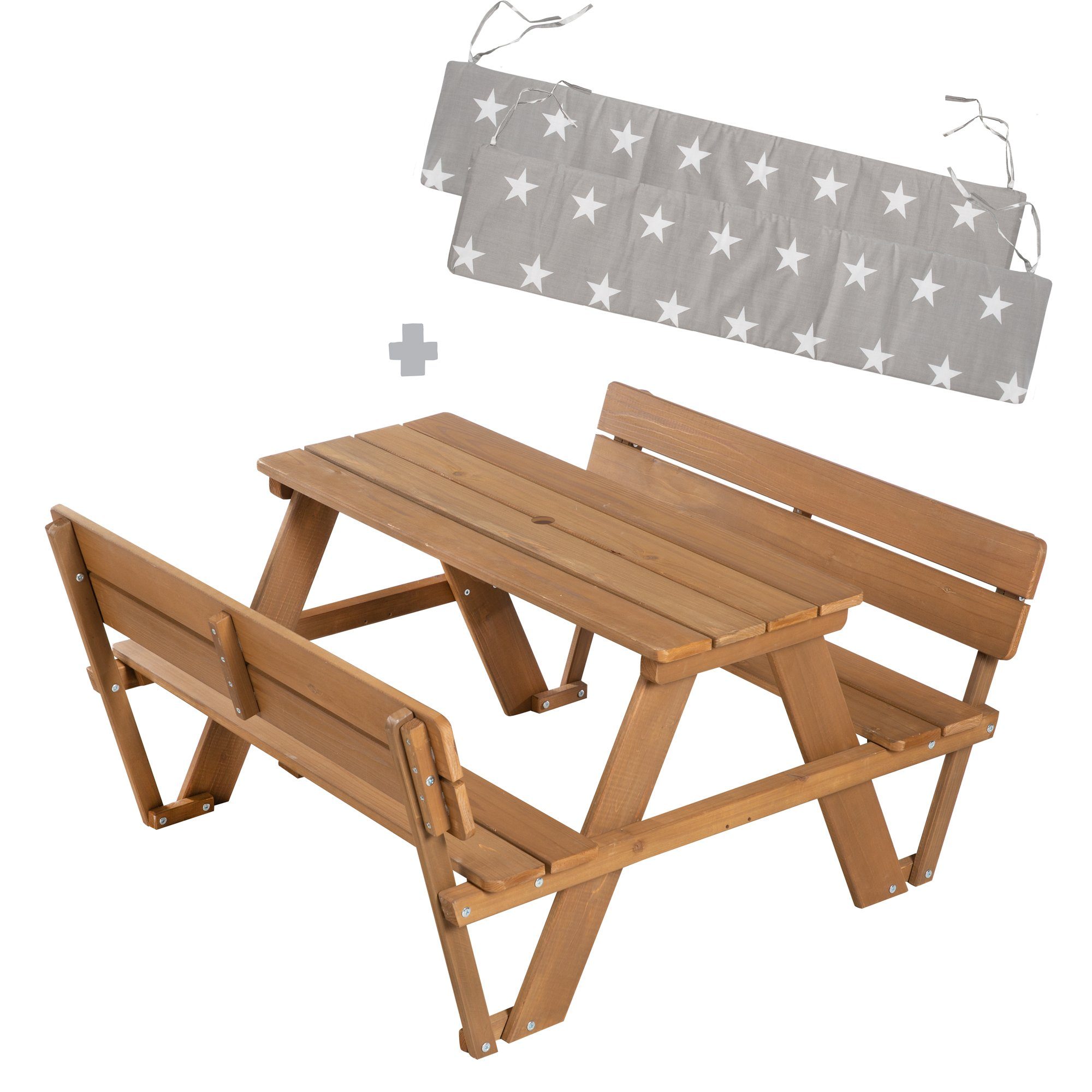 roba® Garten-Kindersitzgruppe Outdoor+, mit 2 Bänken, günstig online kaufen