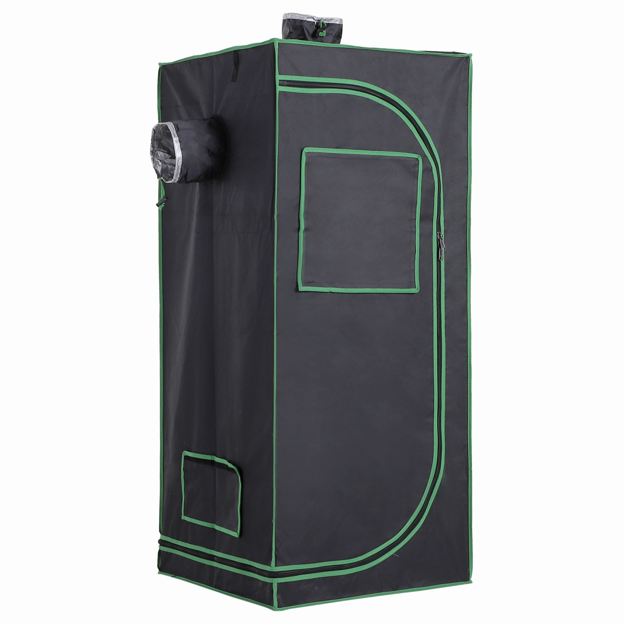 Outsunny Growbox Growzelt Growschrank Gewächshaus Zuchtschrank Pflanz 600D günstig online kaufen