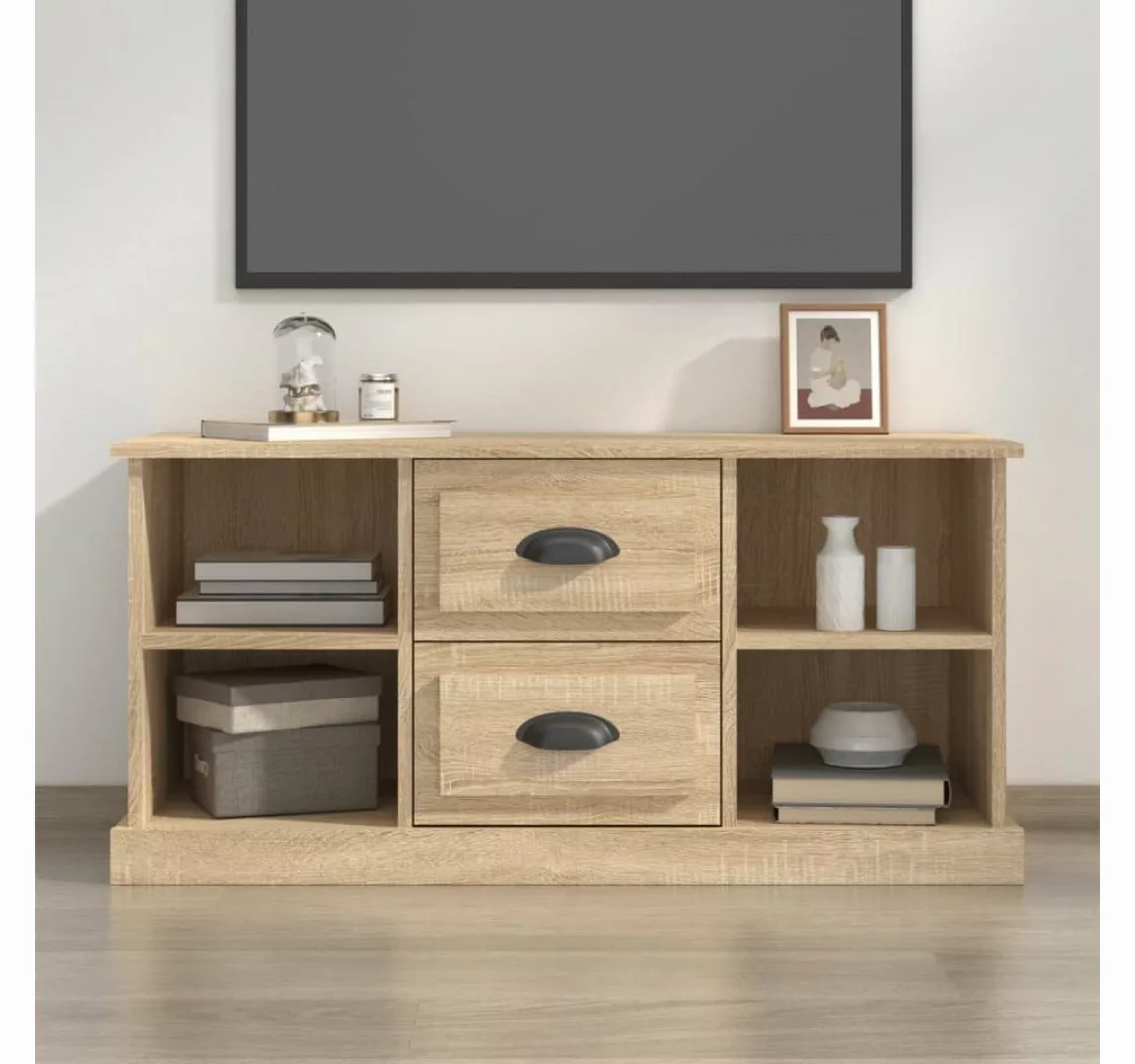 furnicato TV-Schrank Sonoma-Eiche 99,5x35,5x48 cm Holzwerkstoff günstig online kaufen