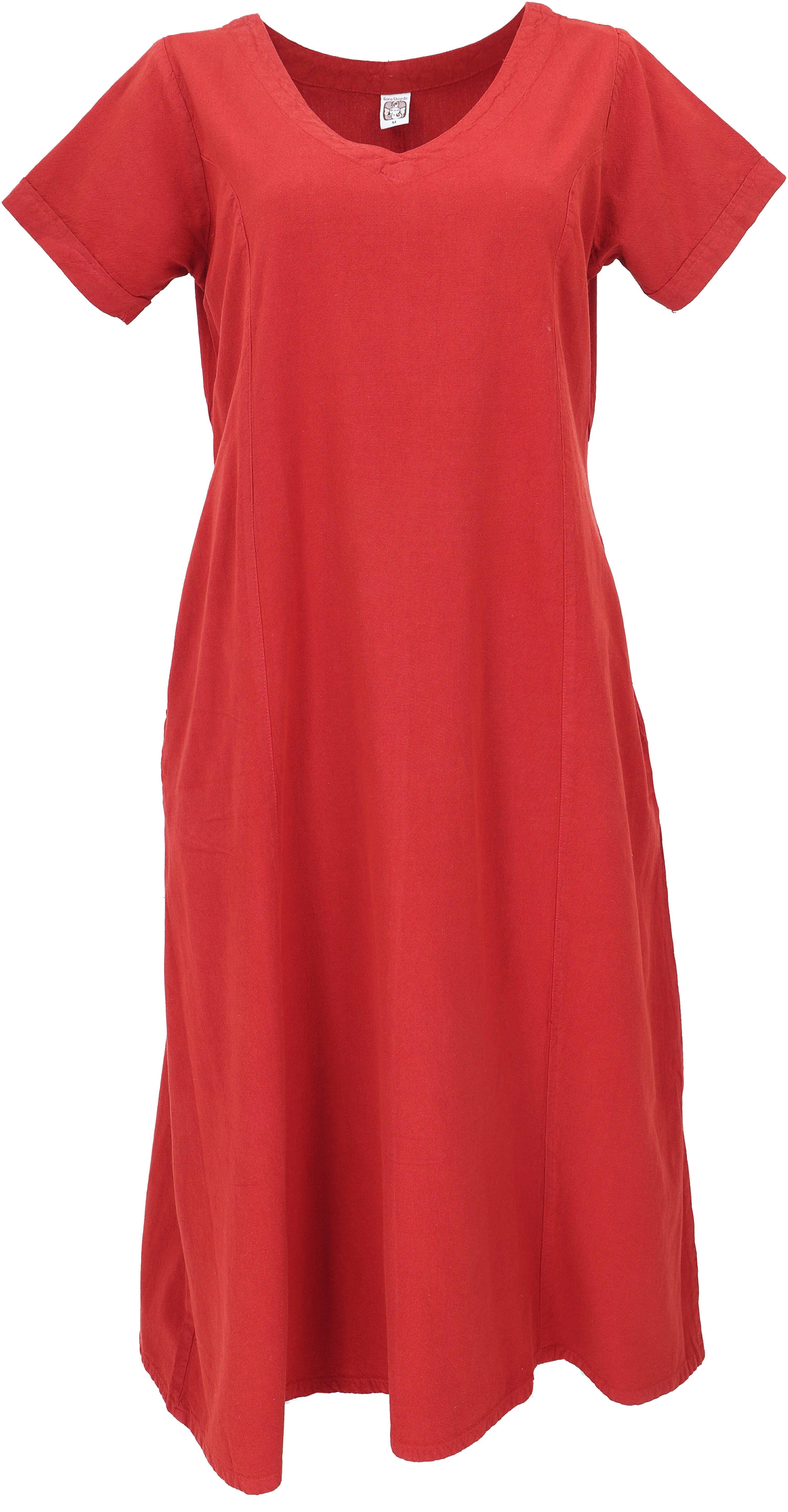 Guru-Shop Midikleid Weiches bequemes Baumwollkleid, Sommerkleid günstig online kaufen