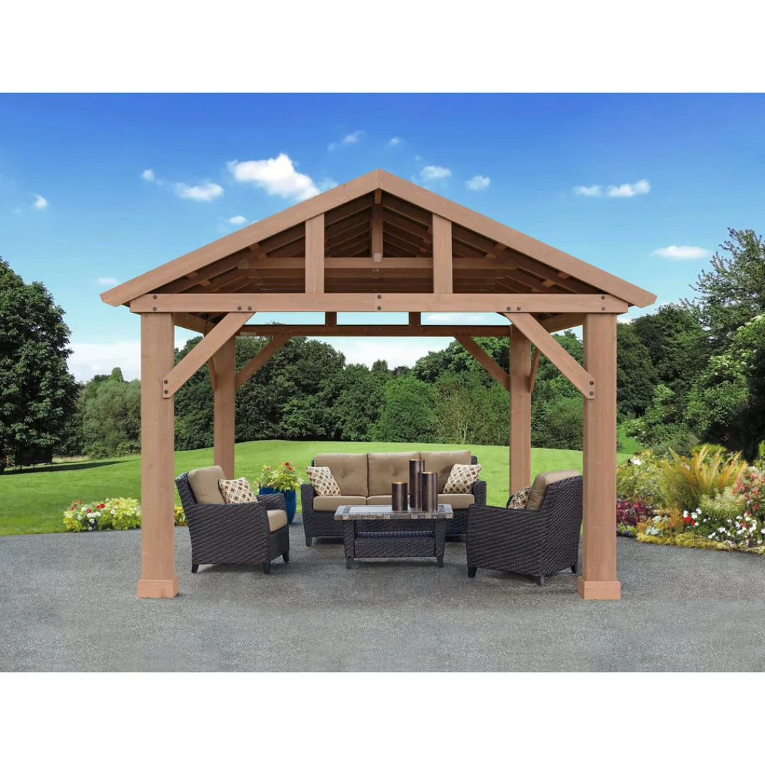 Westmann Pavillon Yukon braun Holz B/H/T: ca. 427x330x366 cm günstig online kaufen