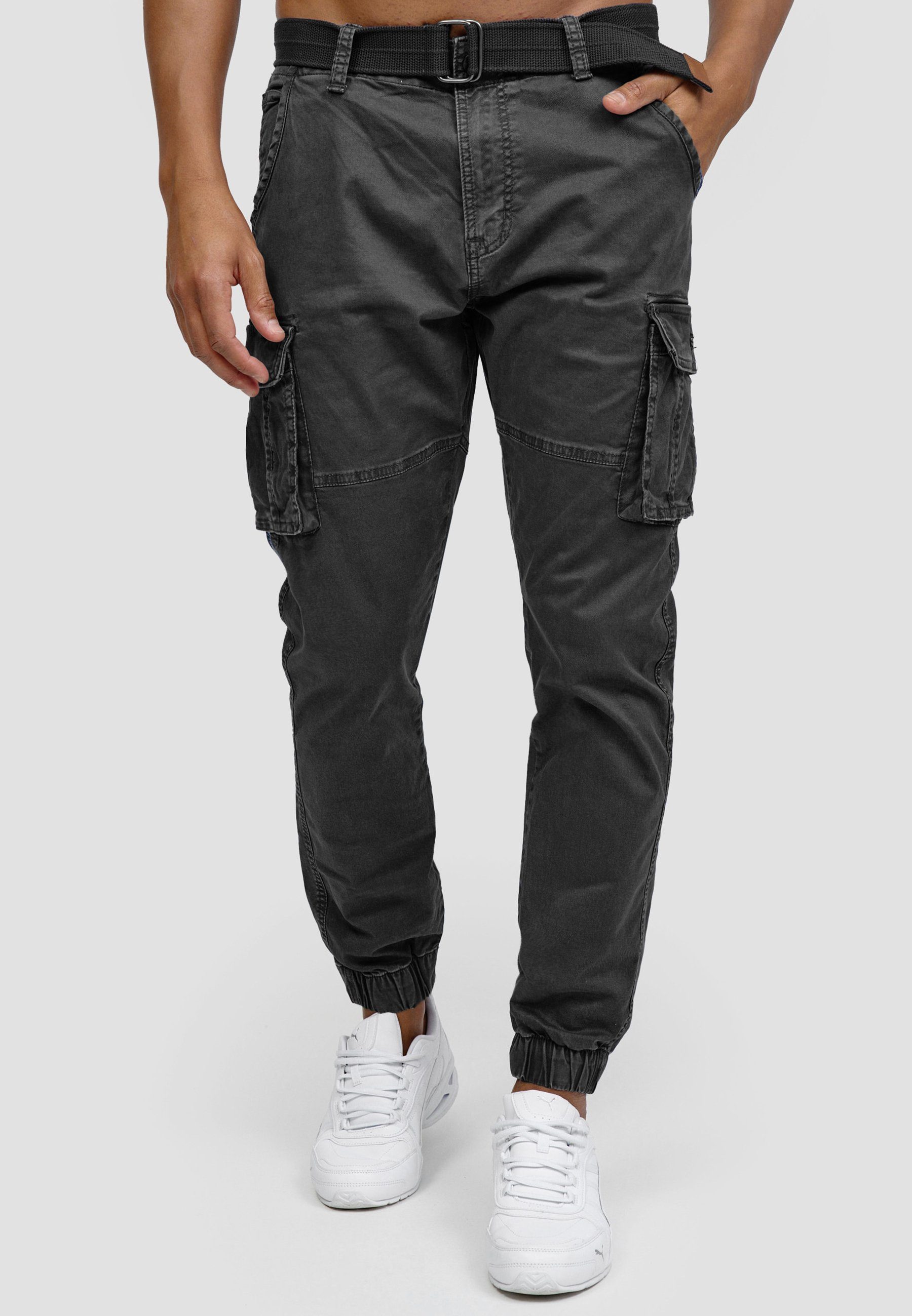 Indicode Cargohose Kerr aus elastischer Baumwoll-Qualität, günstig online kaufen