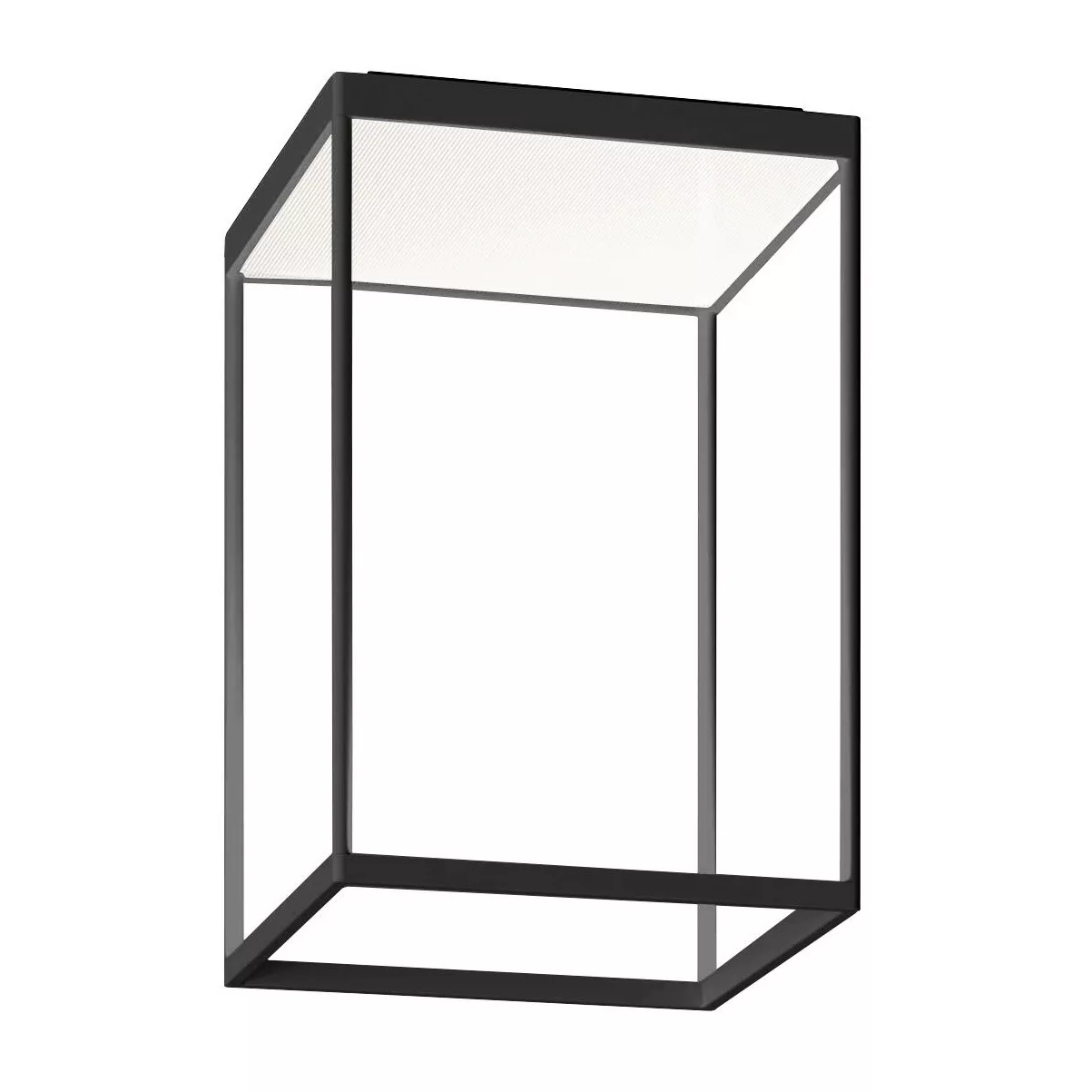 Serien - Reflex² 450 M LED Deckenleuchte - schwarz/Strukturglas weiß/BxHxT günstig online kaufen
