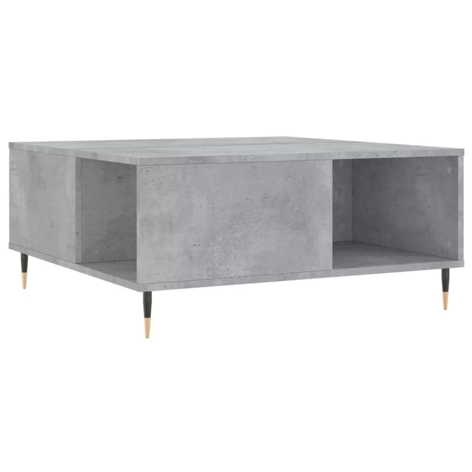 vidaXL Couchtisch Betongrau 80x80x36,5 cm Holzwerkstoff Modell 3 günstig online kaufen