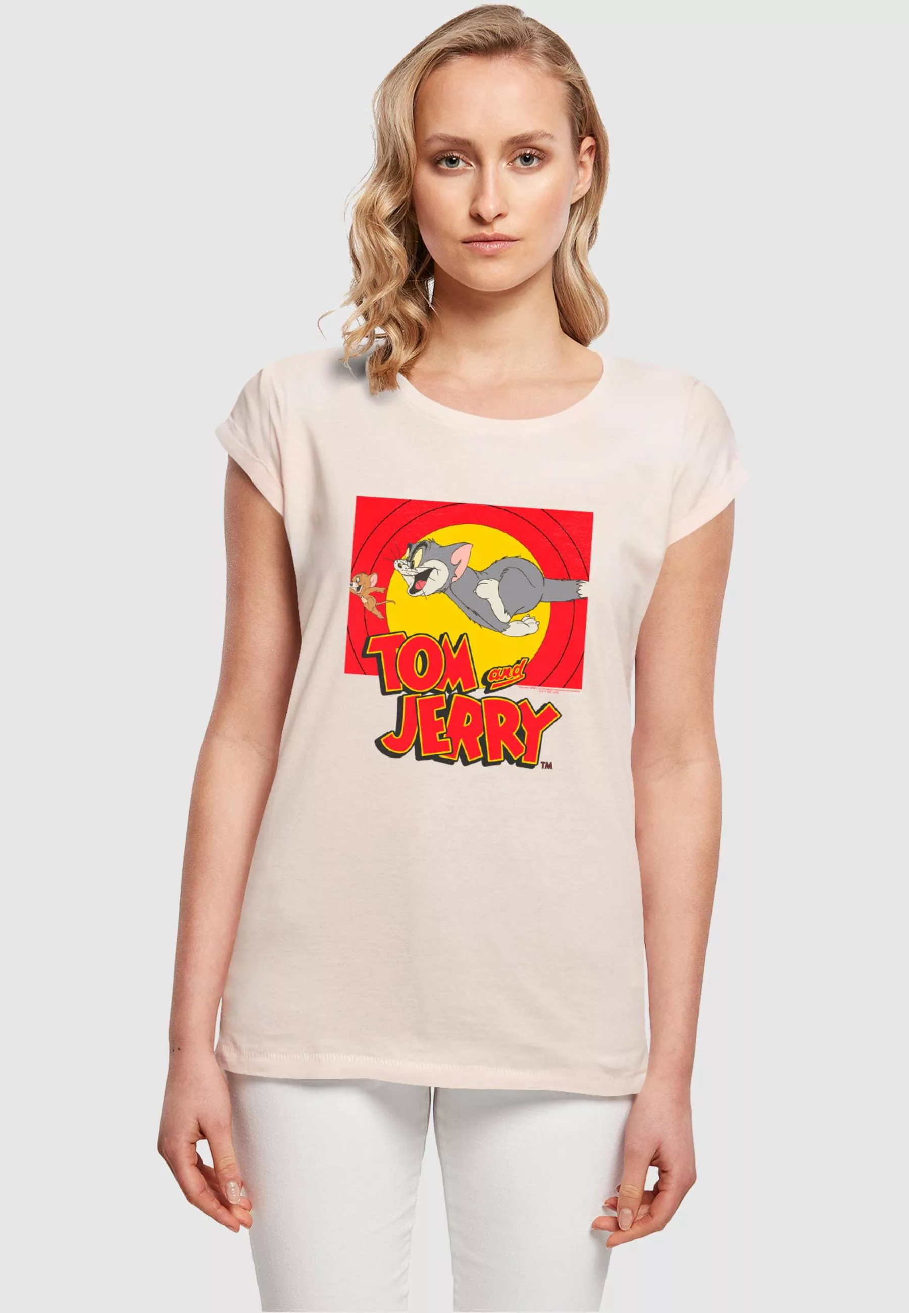 ABSOLUTE CULT T-Shirt "ABSOLUTE CULT Damen Ladies Tom and Jerry - Chase Sce günstig online kaufen