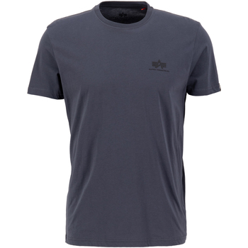Alpha Industries  T-Shirts & Poloshirts Basic T-Shirt SL - greyblack/black günstig online kaufen