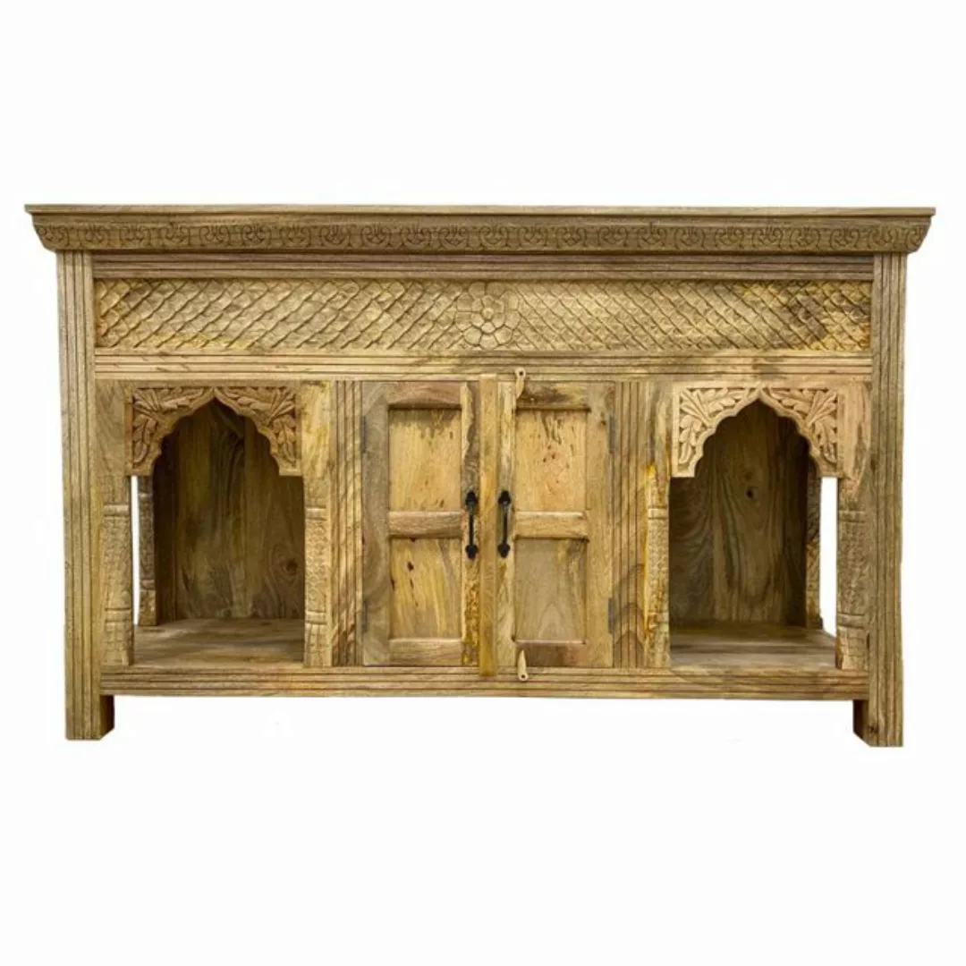 Oriental Galerie Unterschrank Natur Holz Konsolentisch Sideboard Priya Indi günstig online kaufen