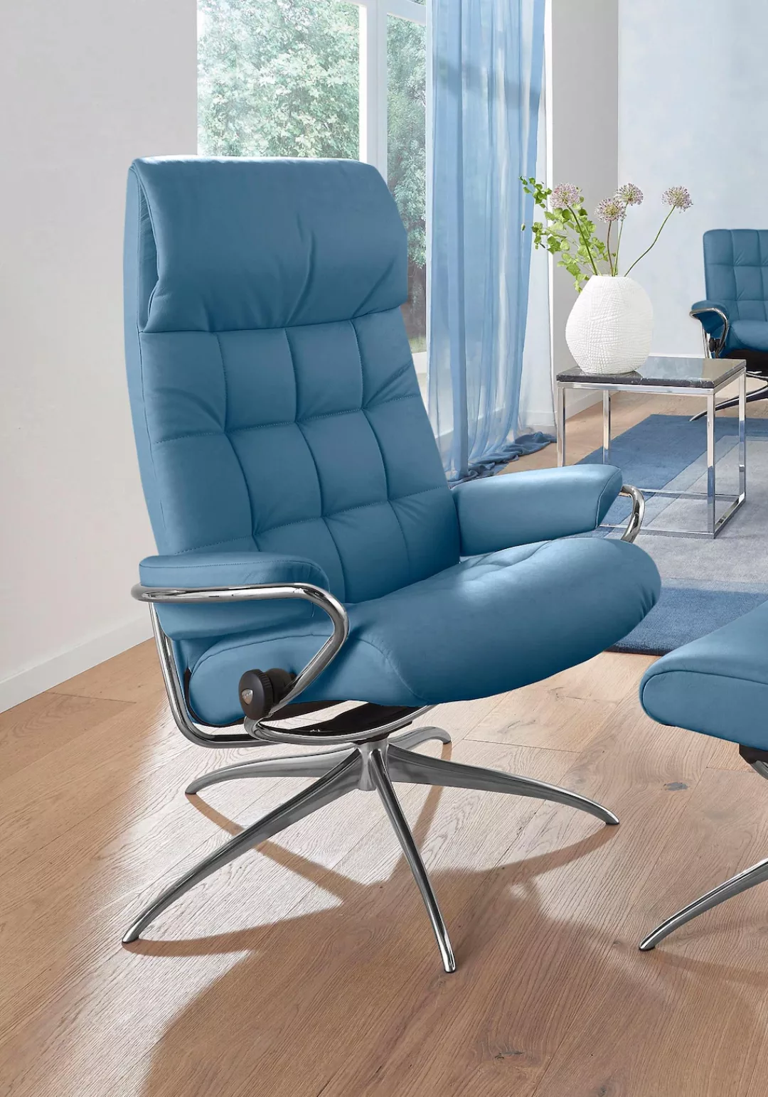 Stressless Relaxsessel "London", High Back, mit Star Base, Gestell Chrom günstig online kaufen