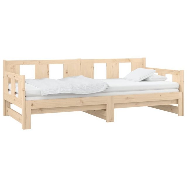 furnicato Bett Tagesbett Ausziehbar Massivholz Kiefer 2x(80x200) cm (1-tlg) günstig online kaufen