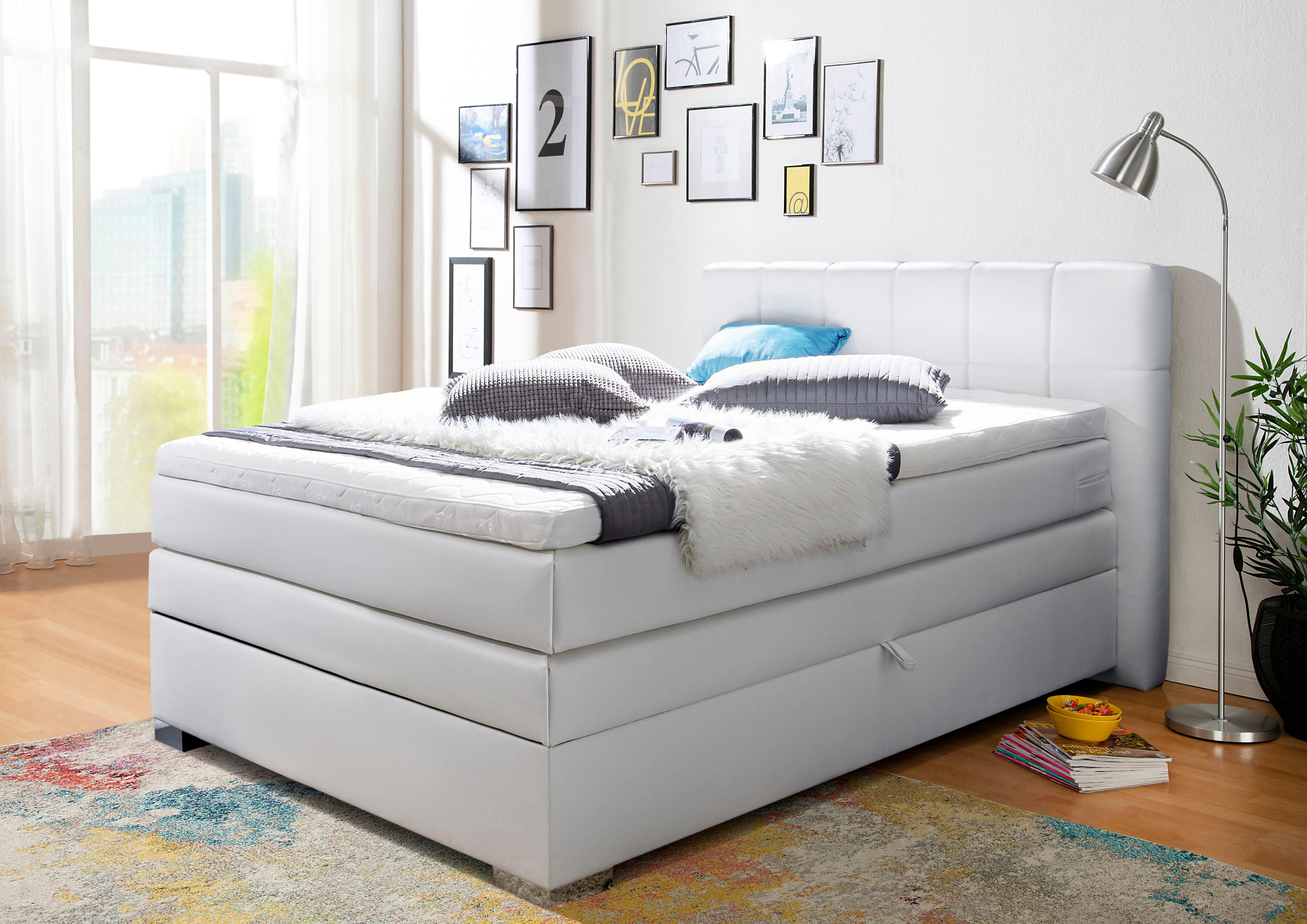 INOSIGN Boxspringbett "Airdrie", inkl. Bettkasten und Topper günstig online kaufen