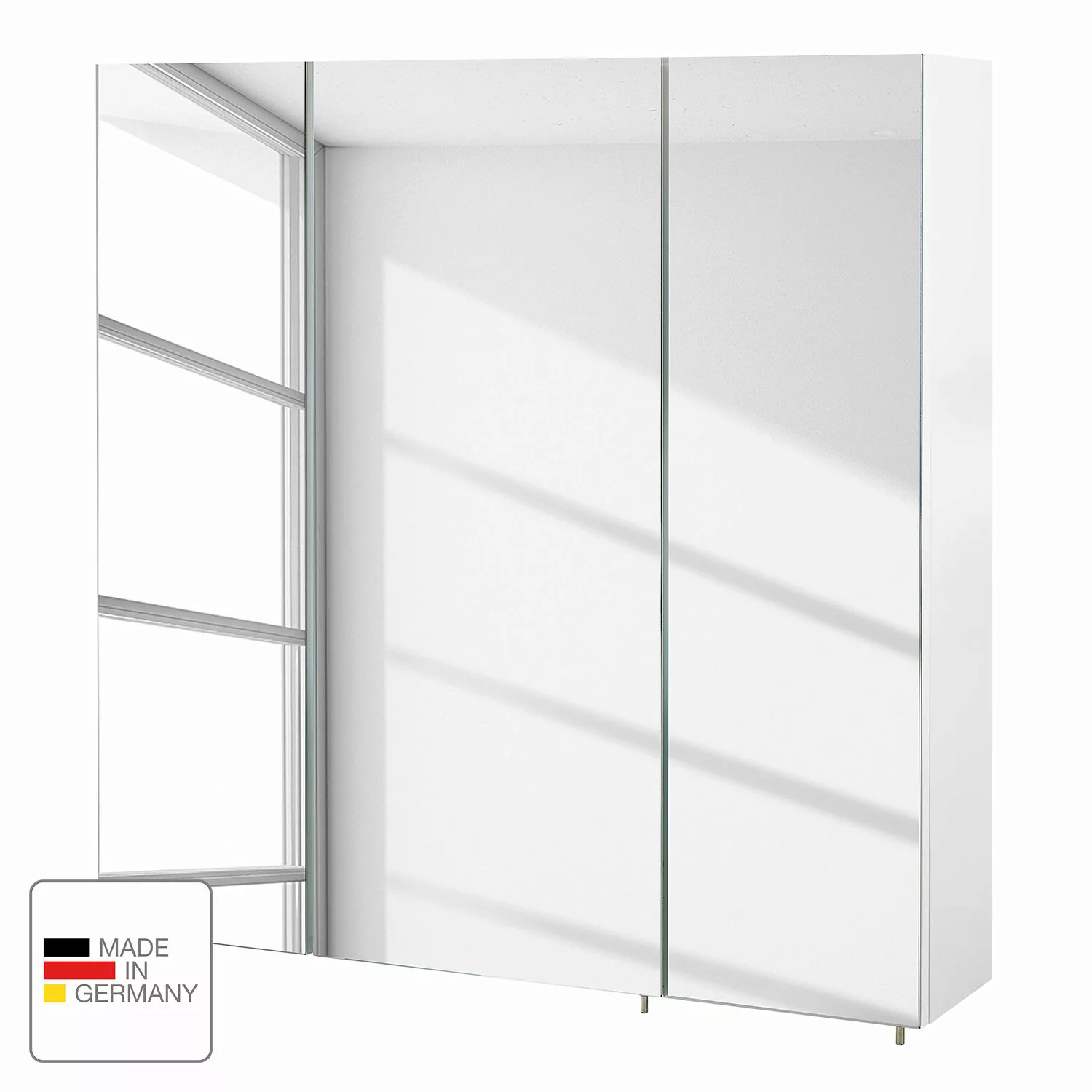 Schildmeyer Spiegelschrank "Basic", Breite 70 cm, 3-türig, Glaseinlegeböden günstig online kaufen