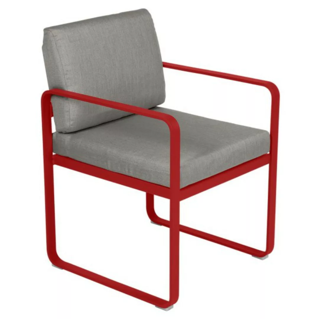 Bellevie Sessel Outdoor 67 Mohnrot B8 Taupegrau günstig online kaufen