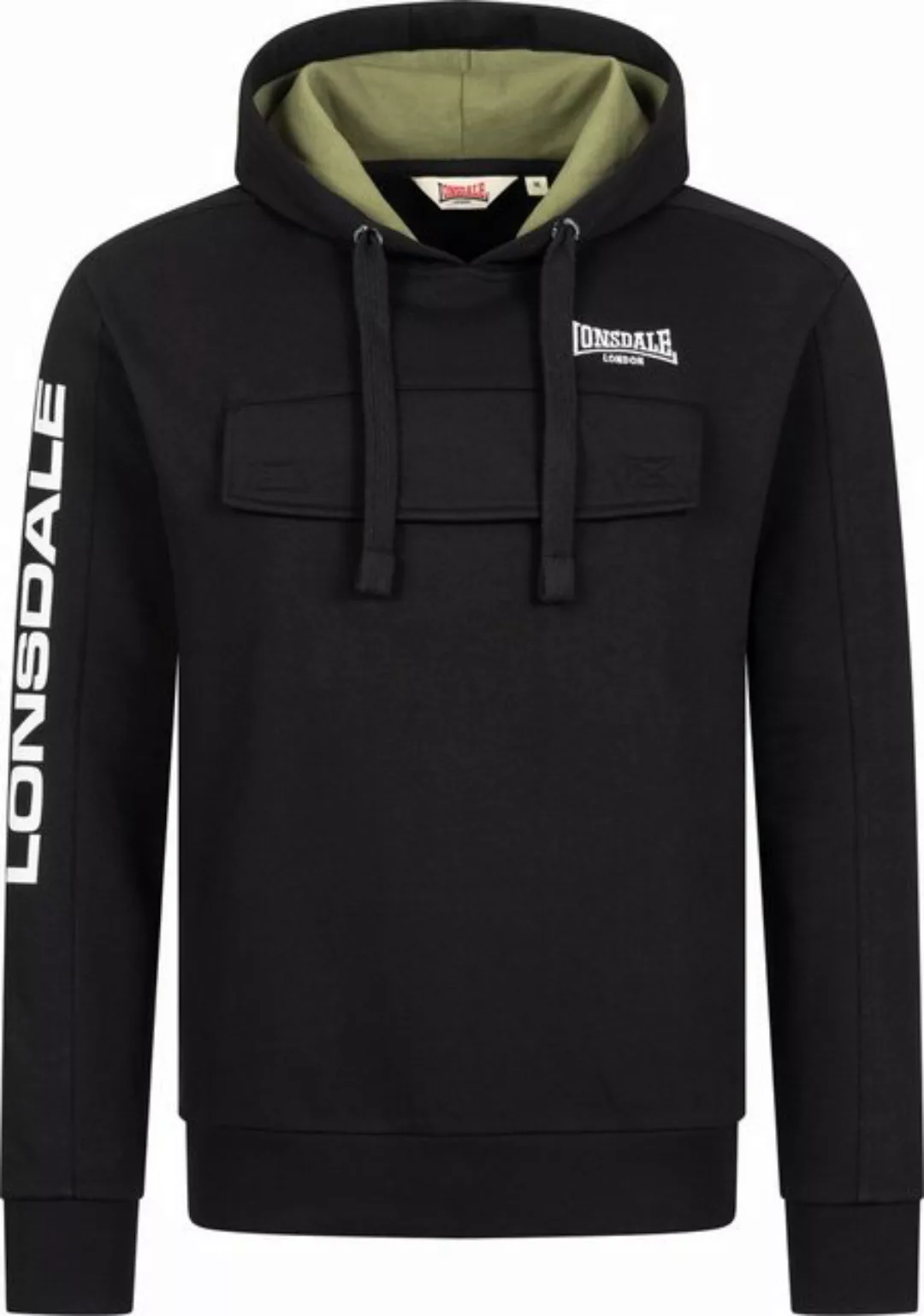 Lonsdale Rundhalspullover Rushen Kapuzensweatshirt normale Passform günstig online kaufen