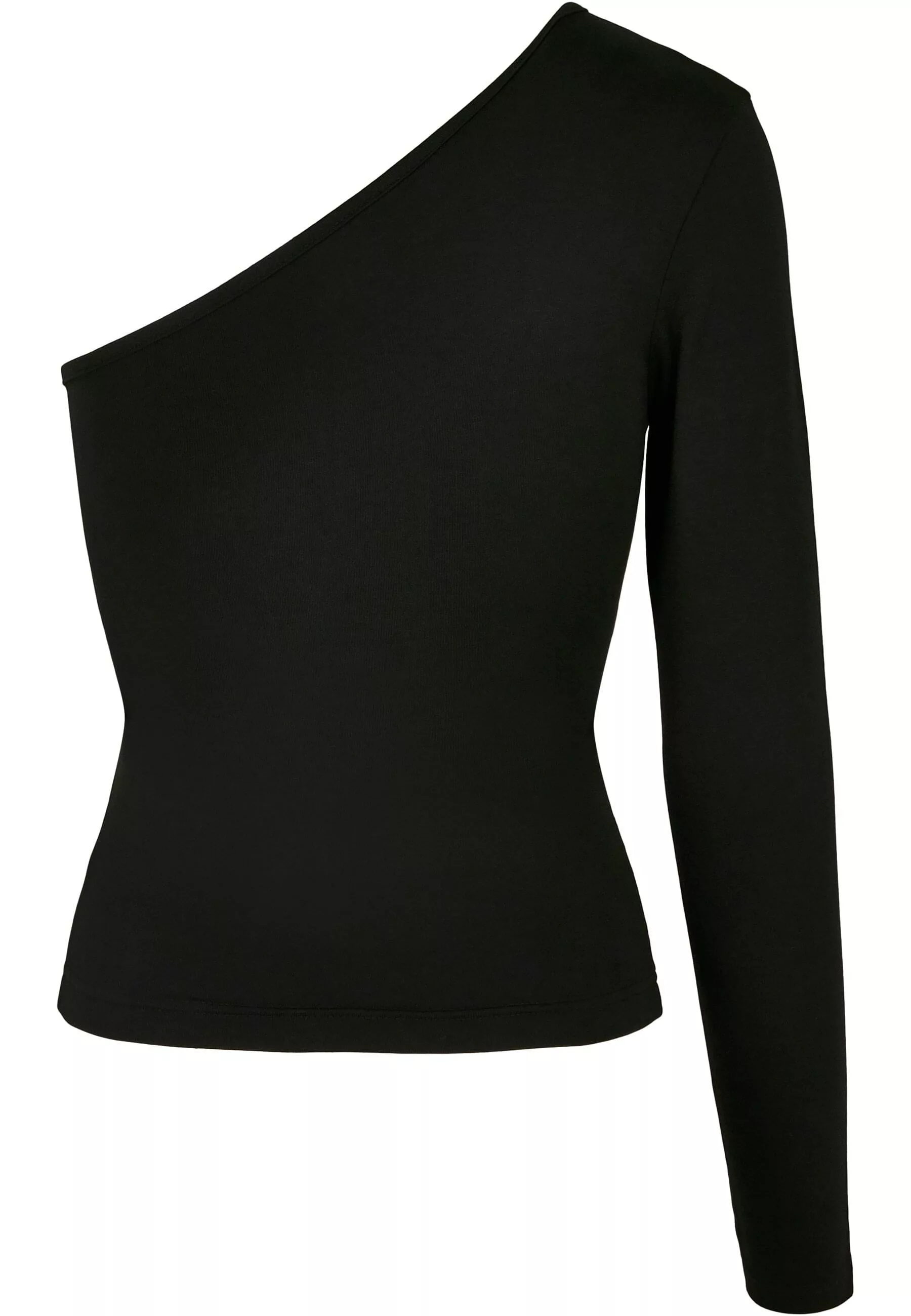 URBAN CLASSICS Langarmshirt "Urban Classics Damen Ladies Asymmetric Longsle günstig online kaufen