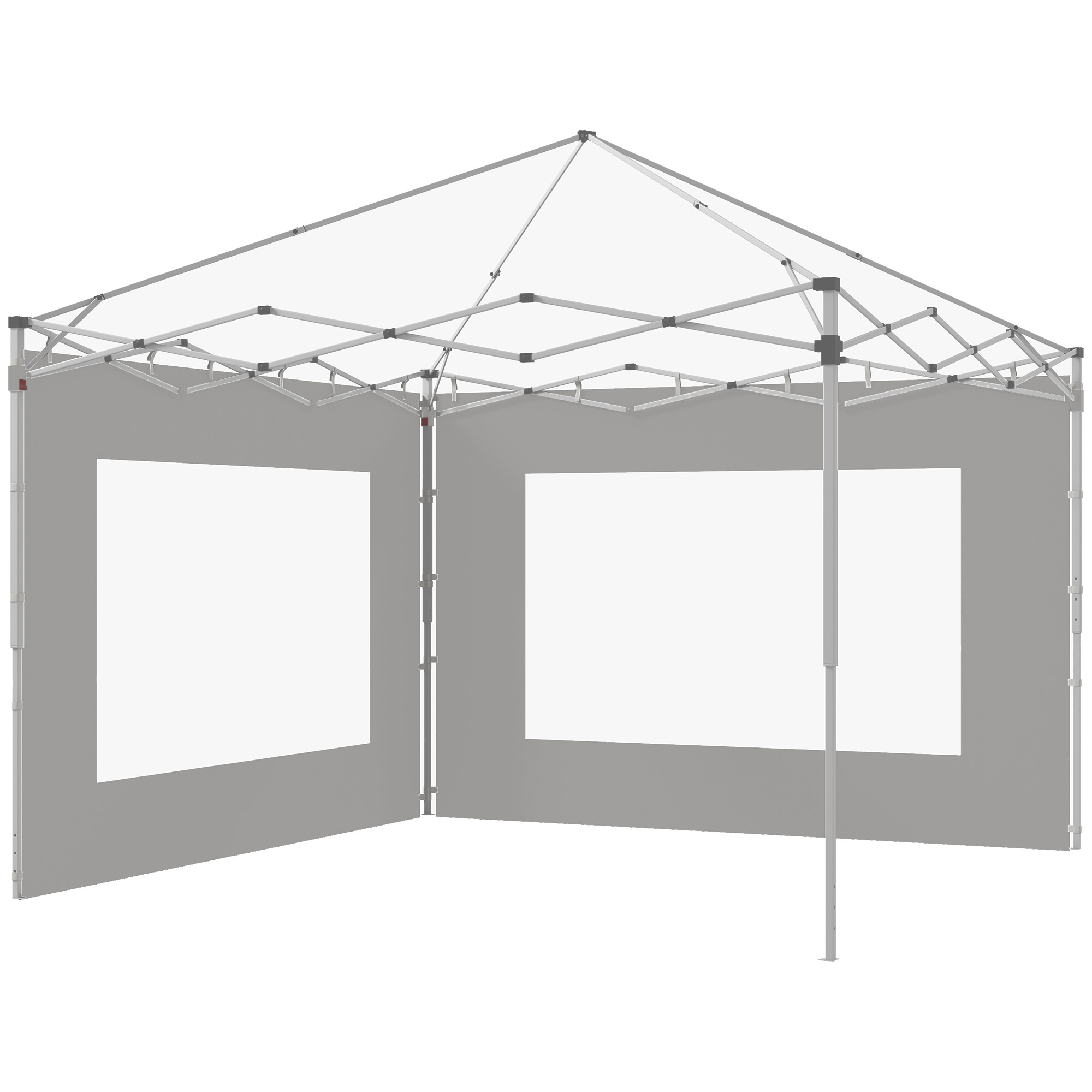 Outsunny Set von 2 Seitenwänden für Zelt, Pavillon 295x195 cm, Ersatzseiten günstig online kaufen