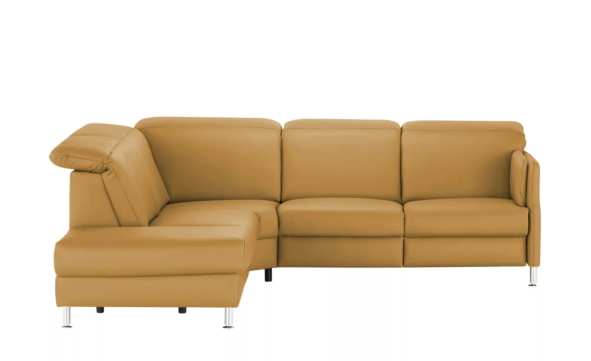 meinSofa Leder-Ecksofa  Leon ¦ gelb ¦ Maße (cm): B: 259 H: 83 T: 236 Polste günstig online kaufen