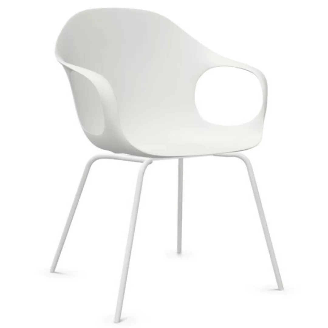 Kristalia ELEPHANT Stuhl weiß mit Vierfußgestell weiß günstig online kaufen