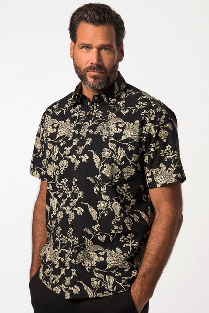 JP1880 Kurzarmhemd Hemd Halbarm Alloverprint Kentkragen Cuba-Fit günstig online kaufen