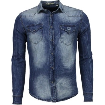 Enos  Hemdbluse Jeanshemd Slim Denim günstig online kaufen