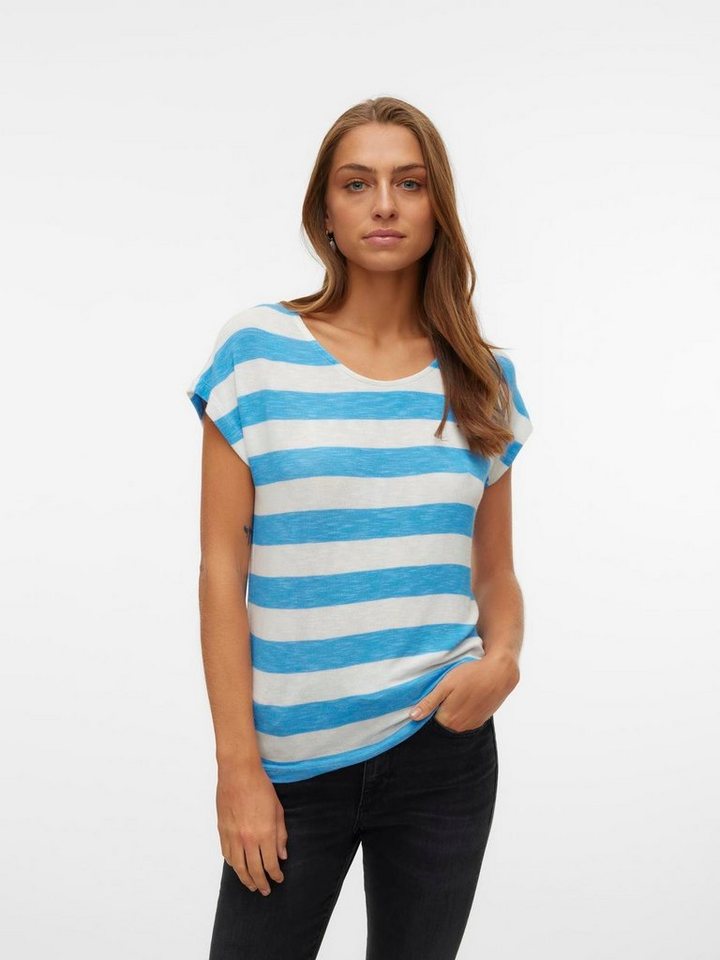 Vero Moda Kurzarmshirt VMWIDE STRIPE SL TOP GA JRS NOOS günstig online kaufen