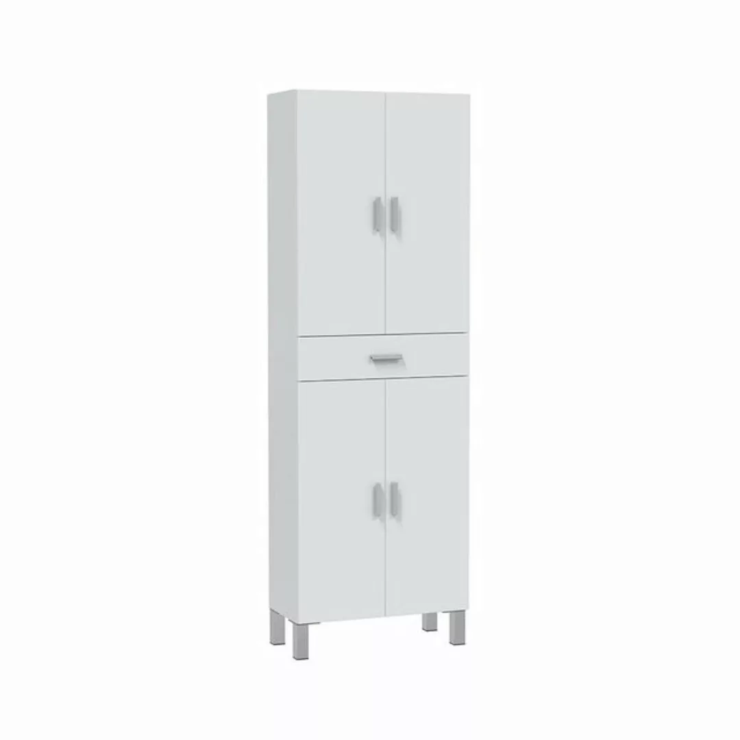 FORES HABITAT Hochschrank in weiß glänzend - 60x182x29 (BxHxT) günstig online kaufen