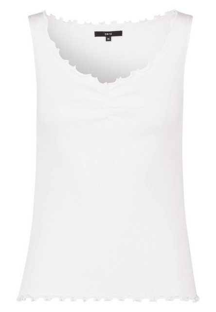 Zero Tanktop "zero Top mit Knopfleiste", Knopfleiste günstig online kaufen