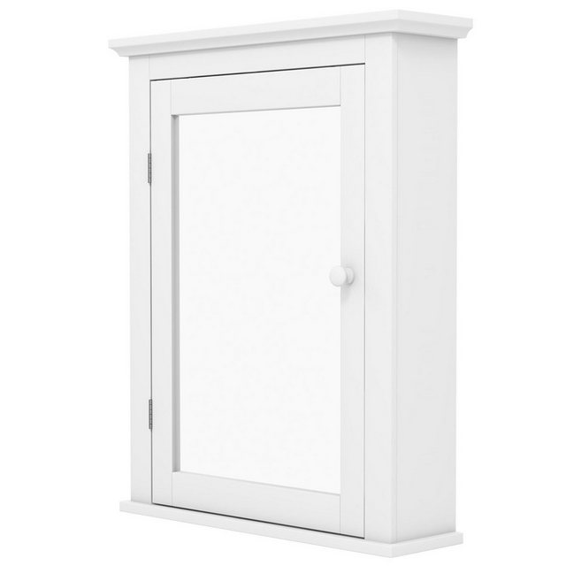 KOMFOTTEU Spiegelschrank Wandschrank 56 x 15 x 69,5 cm günstig online kaufen