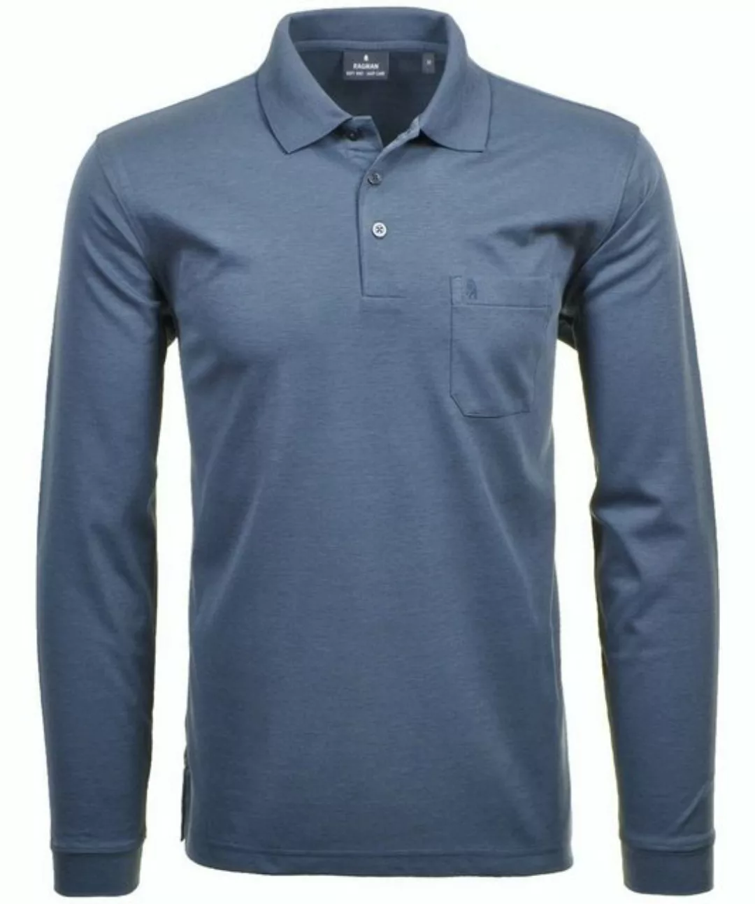 RAGMAN Pflegeleichtes Poloshirt "Soft Knit", langarm günstig online kaufen