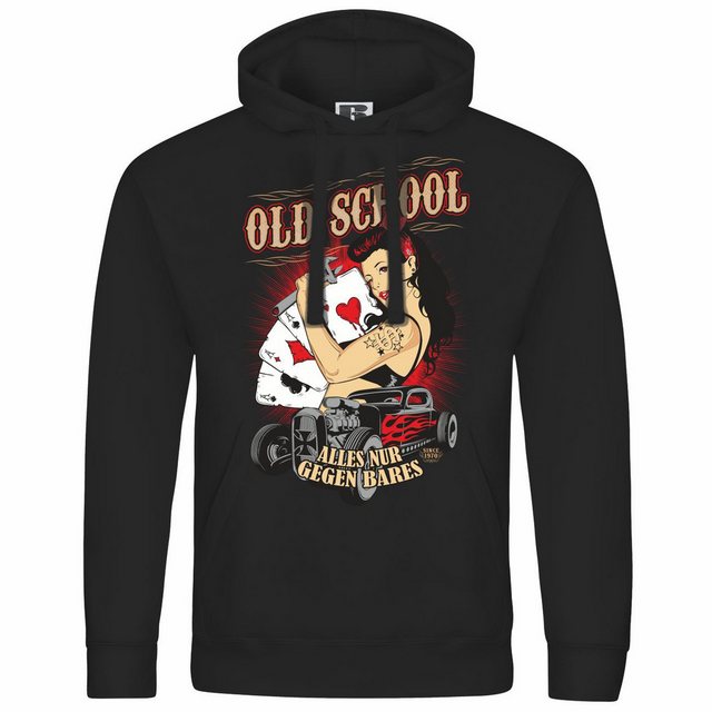 deinshirt Kapuzenpullover Herren Kapuzenpullover Old School alles nur gegen günstig online kaufen