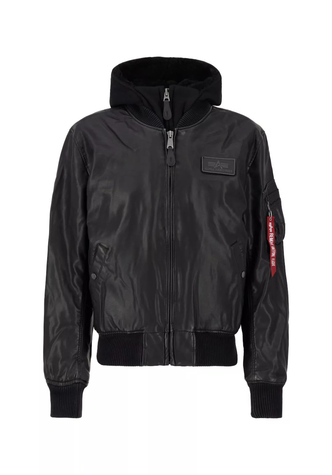 Alpha Industries Lederjacke "MA-1 D-Tec Faux Lether Lederjacke" günstig online kaufen
