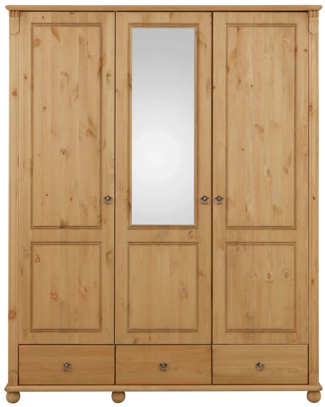 Home affaire Kleiderschrank "Tessin", Breite 152 cm, Kiefer massiv, mit Spi günstig online kaufen